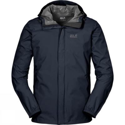 Chaquetas Jack Wolfskin Cloudburst Hombre Azul Marino - Chile TJE273064